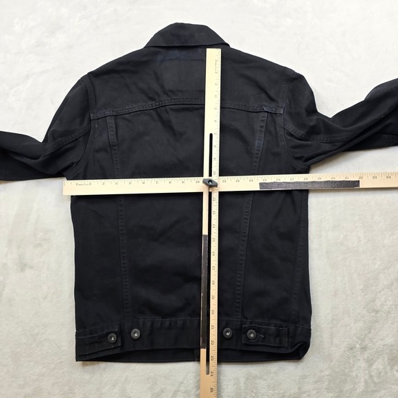 Levis Trucker Denim Jacket Mens Small Mens Black Classic Jean Jacket - Picture 7 of 12